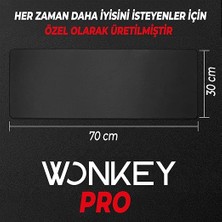 Pro - Dikişli Gaming Mouse Pad, Oyuncu Gamer Mousepad, Uzun ve Büyük Boy Xlarge Masa Matı (70X30 cm - Xl, Siyah)