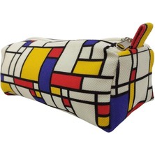 De Stijl Astarlı Yıkanabilir Bez Kalemlik Kalem Kutusu