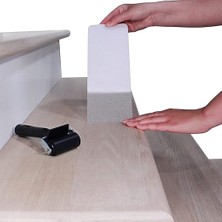 Evi Merdiven Kaydırmaz Bant Kendinden Yapışkanlı Kaymaz 50MM Genişlik, 5mt Uzunluk, Şeffaf Kaydırmaz Bant, Havuz Banyo Mutfak Küvet Islak Zemin Kaydırmaz Bant (50MMX5MT Şeffaf)