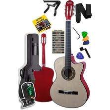 CG-390NT-XBAG Klasik Gitar 4/4 Sap Ayarlı Kesik Kasa (Çanta Tuner Askı Capo Metod Pena)