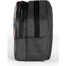 High Iki Bölmeli Erkek Çocuk Siyah Kurt Kalem Çantası Kalemlik