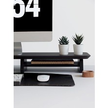 Wood Bilgisayar Yükseltici, Monitör Standı, Ahşap Ekran Yükseltici (Ceviz)