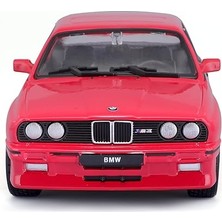 1988 Bmw 3 Series M3 (E30) 1:24 Model Araba - Kırmızı, Detaylı ve Koleksiyonluk Mini Maket