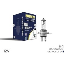 12V H4 100W/90W Halojen Ampul P43T