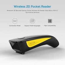 C750 Kablosuz Barkod Okuyucu Bluetooth Uyumlu, Küçük Cep USB 1d 2d Envanter Için Qr Kod Tarayıcı, Tablet iPhone iPad Android Ios Pc Pos Için Barkod Görüntü Okuyucu