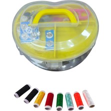 Urfakent Iplik Set Büyük Kalp Plastik Dikiş Seti