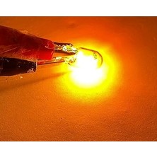 Adet 12V T10 W5W Dipsiz Turuncu Renk Ön Park Plaka Tavan Iç Aydınlatma Ampul