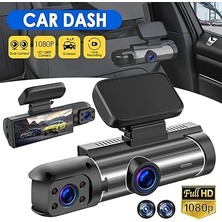 Kameralı Araç Kayıt Cihazı, 1080P Full Hd, 170° Ön ve 120° Kabin Görüş, G-Sensörlü, 3,16 Inç Ekran