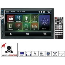 RD7200 7" Bluetooth'lu Double Din Teyp
