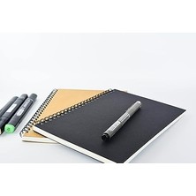 Tanıtım 2'li Çizgili Defter, A5 Boyut (15X21 Cm), 60 Yaprak, 90GR. Ivory Kağıt, Siyah ve Kraft Kapaklar, Ofis Için Ideal, Planlayıcı (Çizgili)