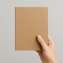 Tanıtım Amerikan Ciltli, A5 Çizgisiz Not Defter, 64 Yaprak, 90 Gr. Ivory Kağıt, Ofis Için Ideal (Kraft Kapak)