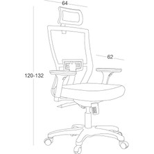 Office Vintage Toplantı Koltuğu | Çalışma Koltuğu | Ofis Koltuğu | Yükseklik Ayarlı Kolçak | Plastik Ayak