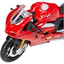 B18-51080 1:18 Ducati Panigale V4, Siyah, 17 x 7 x 10,8 Cm; 90 Gram