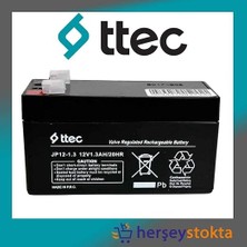 12V 1.3AH Bakımsız Kuru Akü