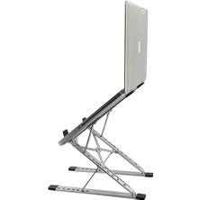 Kaliteli Tok Alüminyum Dizüstü Bilgisayar Notebook Standı Yüksekliği Ayarlanabilir 30CM Maksimum Yükseklik Stand Taşınabilir Yükseltici MacBook Uyumlu Tüm Dizüstü Bilgisayar 10-16 Inç N8