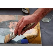 Magnet Yağlı Boya Seti Yardımcı Malzemeler 2 x 250 ml Terebentin Resim Keten Yağı + Fırça