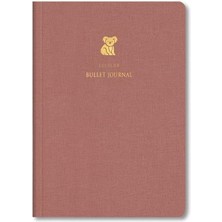 Color 17X24 Keten Noktalı Bullet Journal Defter Koala