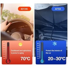 Ön Camı Güneş Gölge Şemsiye Katlanabilir Araba Şemsiyesi Ön Pencere Için Güneşlik Uv Reflektör