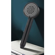 Ayko Turbo Duş Başlığı,5 Fonksiyonlu Ayarlanabilir Su Akımı,yüksek Basınçlı El Duşu, Handshower,masaj ve Spa Etkili (Siyah)