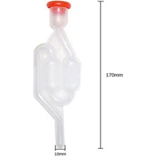 Fermantasyon Tüpü, Şeffaf Fermantasyon Hava Kilidi, Şarap Çek Valfı, Fermantasyon Vanası 3pc Fermantasyon Tüpü Şarap Fermantasyonu Şarap Birası Yapımı Için Plastik Fermantasyon Kilit Stoperi