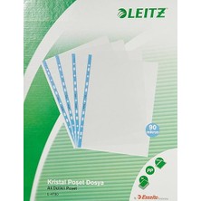 47001035 Poşet Dosya Kristal, 100 Adet, Şeffaf