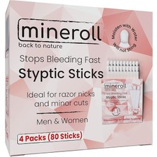 Tek Kullanımlık Çubuk Kan Taşı, Erkekler ve Kadınlar Için Ufak Jilet Kesikleri ve Manikür Pedikür Uygulamalarında Kanamayı Durdurur, 20'li 4 Paket