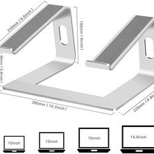 M5 Alüminyum Ergonomik Katlanır Macbook Bilgisayar Standı Bilgisayar Yükseltici 10 –17 Inç
