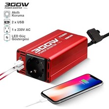 KBN300 12V/220V 300WATT Modifiye Sinüs Dönüştürücü Invertör