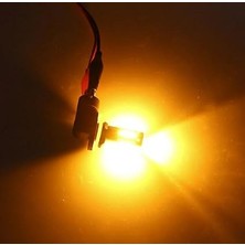 Eco H27 Sis Farı Için Özel LED Ampul 24SMD Ledli Turuncu