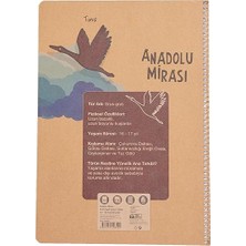 Anadolu Mirası Spiralli Defter, A4, 120 Yaprak, 70G Kağıt, Çizgili, Dayanıklı Kapak, Kolay Açılan Spiral Cilt, Asorti Renkler