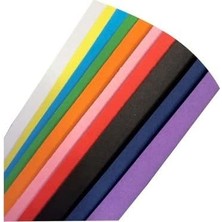 Renkli 50X70 cm Fon Kartonu 10 Renk 1 Rulo Büyük Boy, Nistabolje
