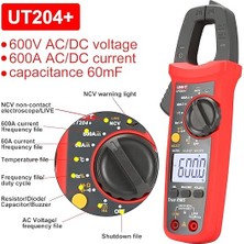 UT204 + Dijital Sıkıştırma Ölçüm Cihazı Sıcaklık Alternatif Akım Doğru Akım Gerilim Direnç Test Cihazı Multimetre