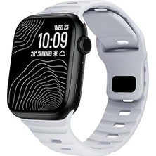 Ayko 45MM, 44MM, 42MM Serileri ile Uyumlu Yumuşak Silikon Spor Kordon – Su Geçirmez, Konforlu ve Şık – Spor, Günlük, Fitness & Egzersiz Için, Dayanıklı Saat Kayışı