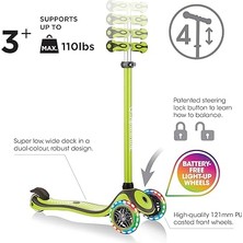 Primo Plus Işıklı Scooter - Yeşil