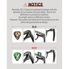 Dc-2 Gitar Capo Akustik ve Elektro Gitar Ukulele Bas Mandolin ve Banjo Için Gitar Seçtikleri, Siyah