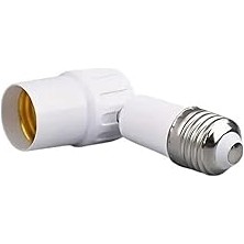 Derece Esnek Bükülebilir Plastik Uzatma E27 Duy