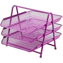 Ayko 3'lü Evrak Rafı Seti Mor