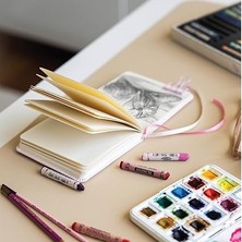 cm Sert Kapak 80 Yaprak 140 Gr. Eskiz Defteri - Sketch Book - Lila