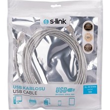 Ayko SL-AF2005 Usb2.0 5m Şeffaf Uzatma Kablo