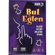 Eğlen Kutu Oyunu | Yerli Tabu Tarzı Kelime Anlatma Oyunu | 165 Kart, 660 Gizli Kelime | 9+ Yaş Eğlenceli Grup ve Aile Oyunu | Türkçe | Uyarı Zili, Kum Saati Dahil