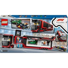 Ayko City RB20 ve AMR24 F1 Arabalı F1 Kamyonu 60445-8 Yaş ve Üzeri Çocuklar Için Yarış Arabalı Yaratıcı Oyuncak Yapım Seti Doğum Günü Hediyesi (1086 Parça)