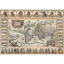 Puzzle Eski Dünya Haritası 1000 Parça Puzzle