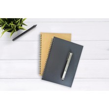 Ayko 2'li Kareli Defter, A5 Boyut (15X21 Cm), 60 Yaprak, 90GR. Ivory Kağıt, Siyah ve Kapaklar, Ofis Için Ideal, Planlayıcı (Kareli)