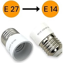 'den E14 'e Dönüştürücü Duy - Pratik ve Güvenli Çözüm E27 To E14 Duy Dönüştürücü