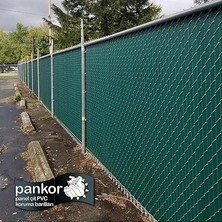 Örgü Tel Koruma, Kapatma, Gizlilik Bantları, Pvc Çit Şeridi (50 Metre) (5cm, Antrasit)