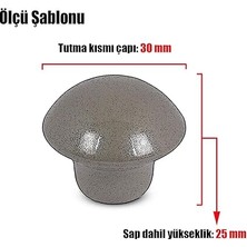 Mantar Düğme Kulp Çekmece Dolap Kapak Kulpu Kulbu Krom Metal Kulp