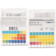 | Phx 0-14 Test Kağıtları Yerli Üretim, Ph Turnisol Kağıdı Ph Metre Kutu Içerisinde 100 Adet Ölçüm Çubuğu