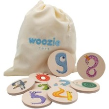 Ayko Canavar Rakamlar Eğitici ve Eğlenceli Ahşap Oyuncak - Hafıza ve Eşleştirme Oyunu