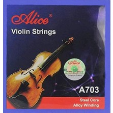 Alice A703 Keman Teli Takım Steel Core Materyal ile Dayanıklı ve Uzun Ömürlü Ürün