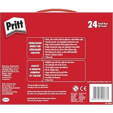 Pastel Boyalar, Canlı Renkler ve Rahat Uygulamalı Pastel Boya, Yumuşak Çocuk Boyası, Kolay Kullanımlı Resim Boyası, Dayanıklı Kırtasiye Malzemesi, Çantalı 24 Renk Pastel Boya